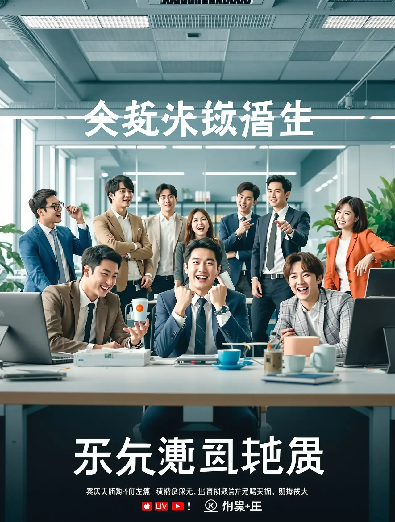 短剧《老板今天也很忙》海报封面